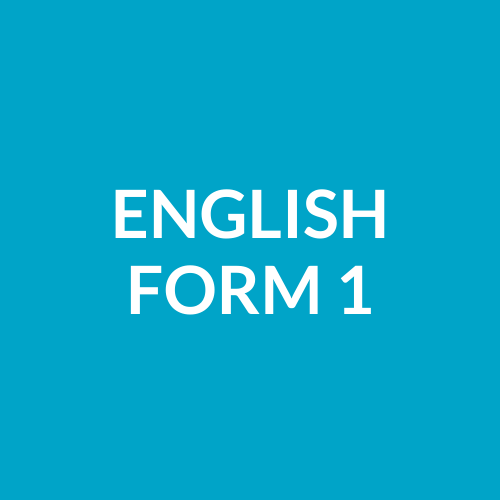 ENGLISH FORM 1